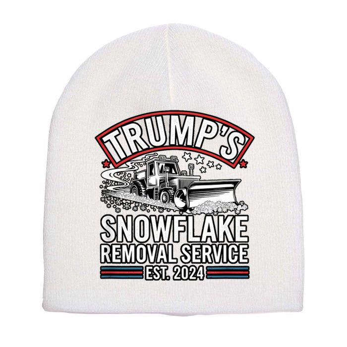 TrumpS Snowflake Removal Service Est. 2024 Funny Trump 2025 Short Acrylic Beanie