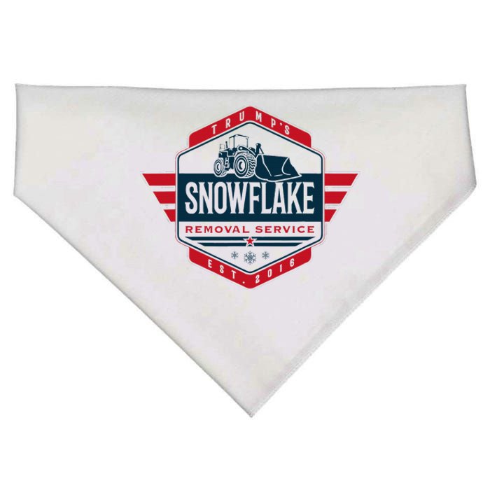 TrumpS Snowflake Removal Service Funny Donald Trump 2024 USA-Made Doggie Bandana