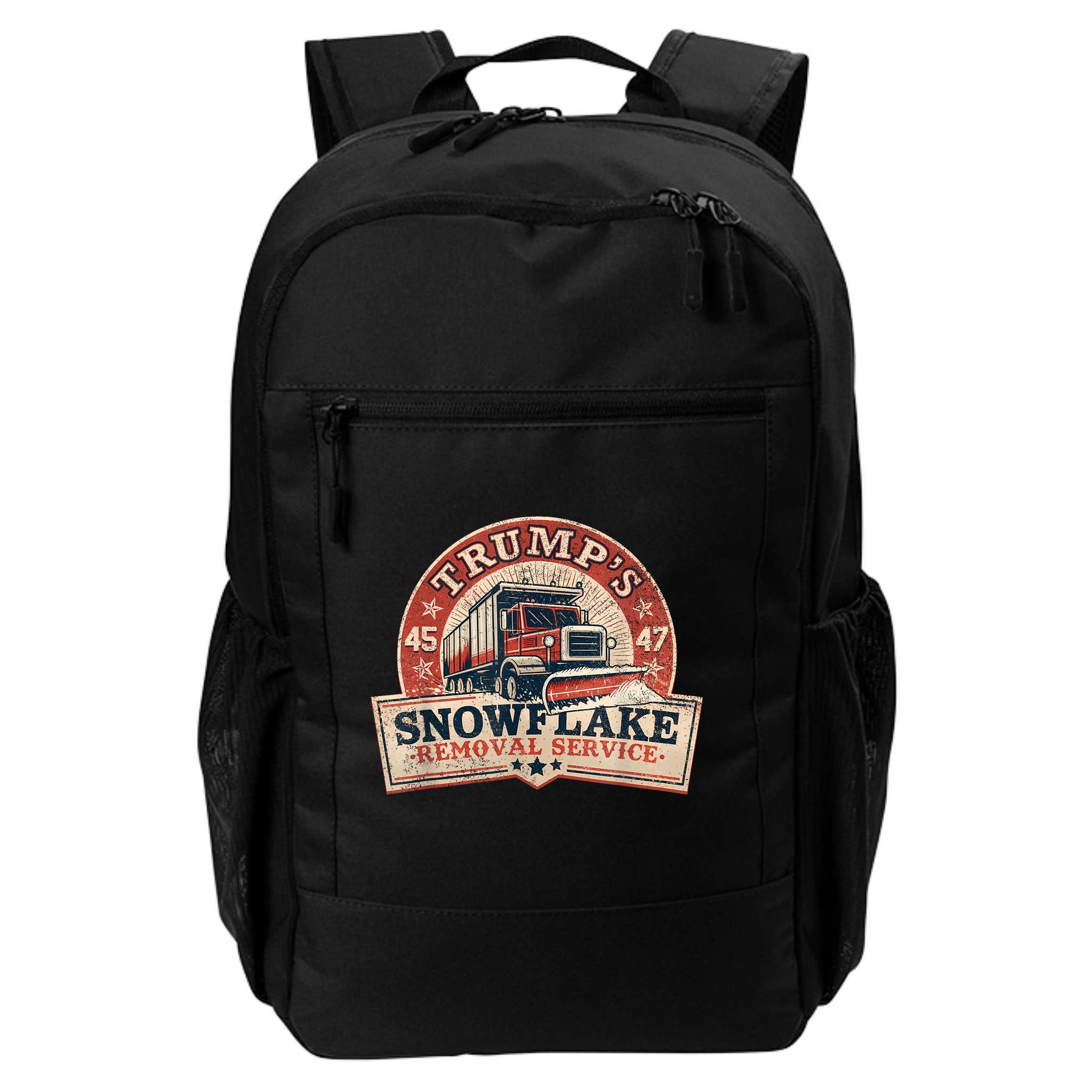 TrumpS Snowflake Removal Service Funny Trump Vintage Backpack