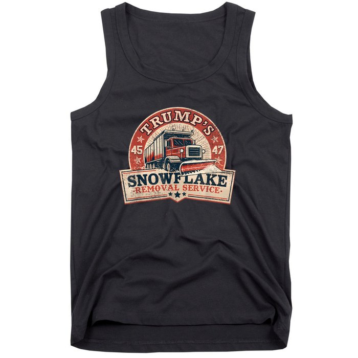 TrumpS Snowflake Removal Service Funny Trump Vintage Tank Top