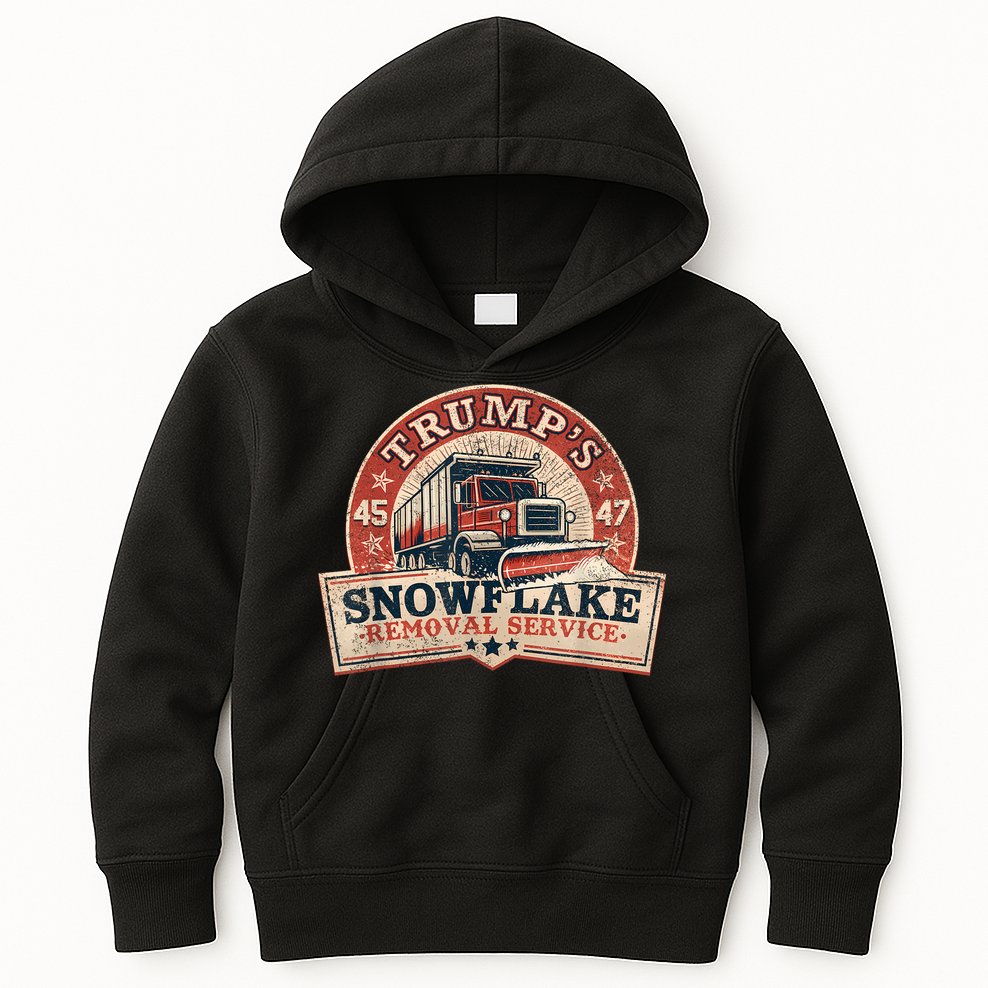 TrumpS Snowflake Removal Service Funny Trump Vintage Kids Hoodie