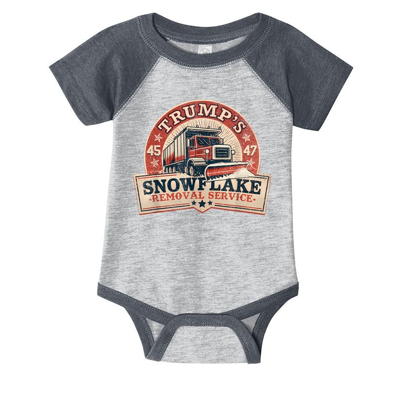 TrumpS Snowflake Removal Service Funny Trump Vintage Infant Baby Jersey Bodysuit