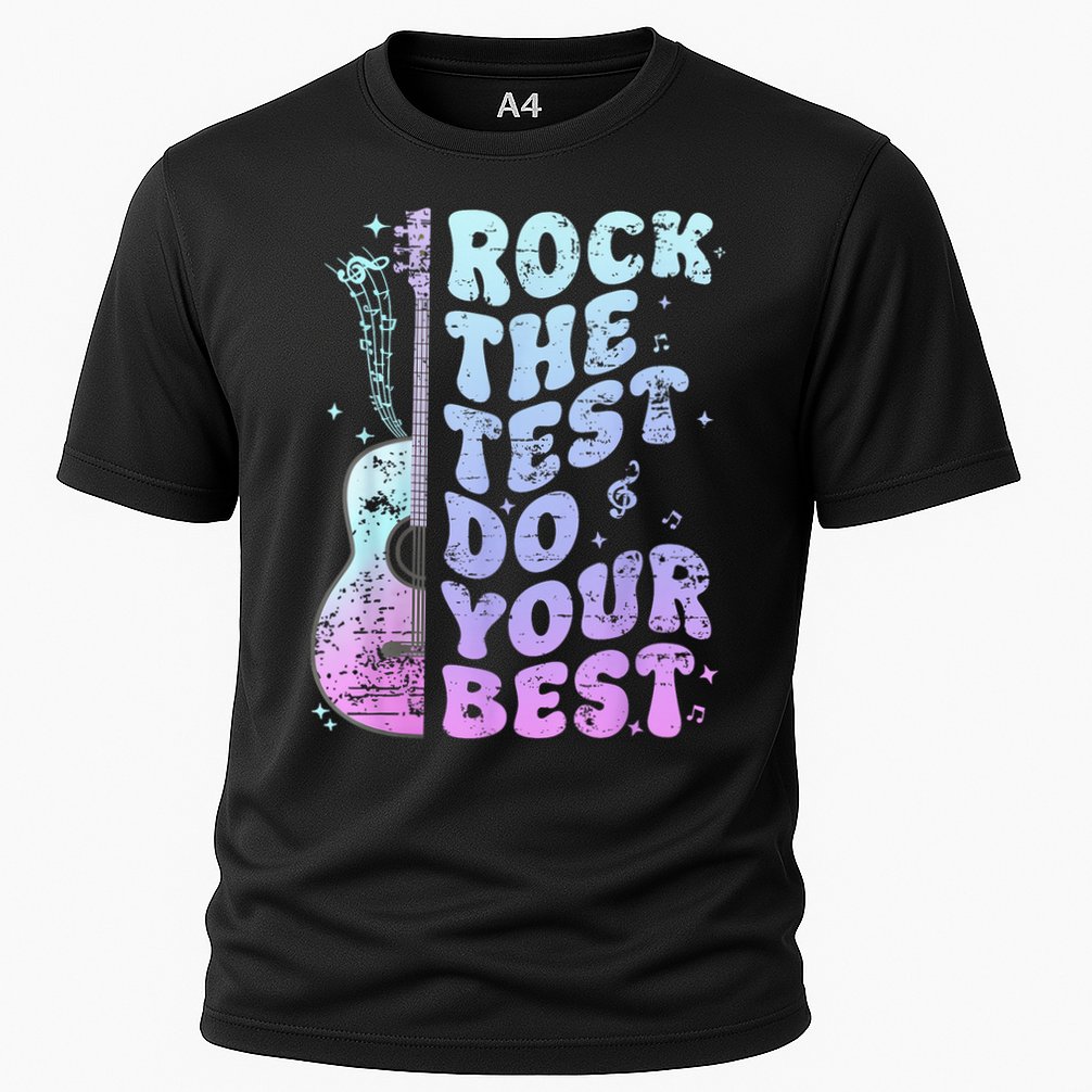 Teachers Students Rock The Test Do Your Best Cooling Performance Crew T-Shirt