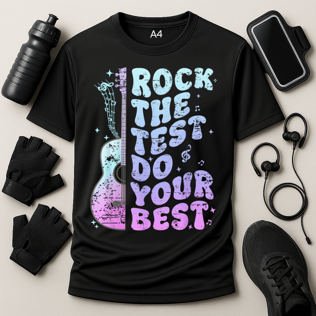Teachers Students Rock The Test Do Your Best Cooling Performance Crew T-Shirt