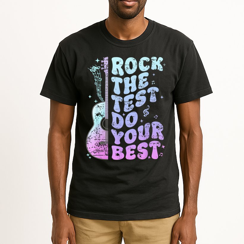 Teachers Students Rock The Test Do Your Best Tall T-Shirt