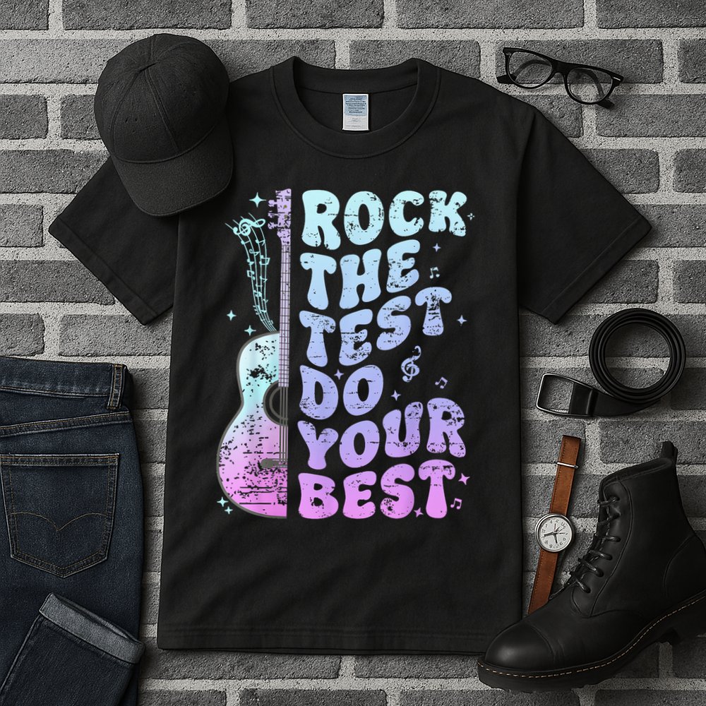 Teachers Students Rock The Test Do Your Best Tall T-Shirt