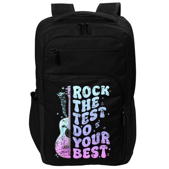 Teachers Students Rock The Test Do Your Best Impact Tech Backpack