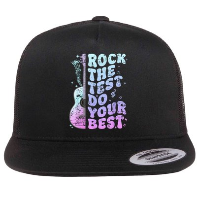 Teachers Students Rock The Test Do Your Best Flatbill Hat