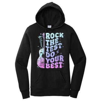 Teachers Students Rock The Test Do Your Best Women's Pullover Hoodie