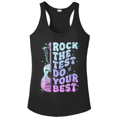 Teachers Students Rock The Test Do Your Best Ladies PosiCharge Competitor Racerback Tank