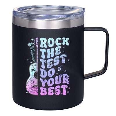 Teachers Students Rock The Test Do Your Best 12oz Stainless Steel Coffee Mug