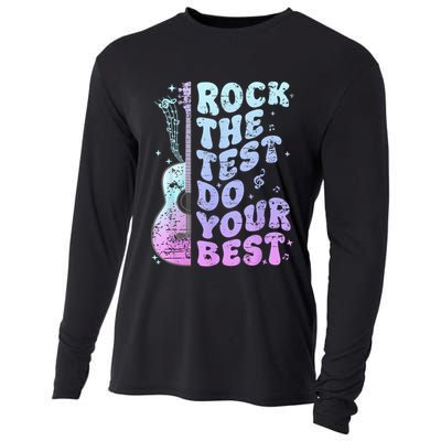 Teachers Students Rock The Test Do Your Best Cooling Performance Long Sleeve Crew