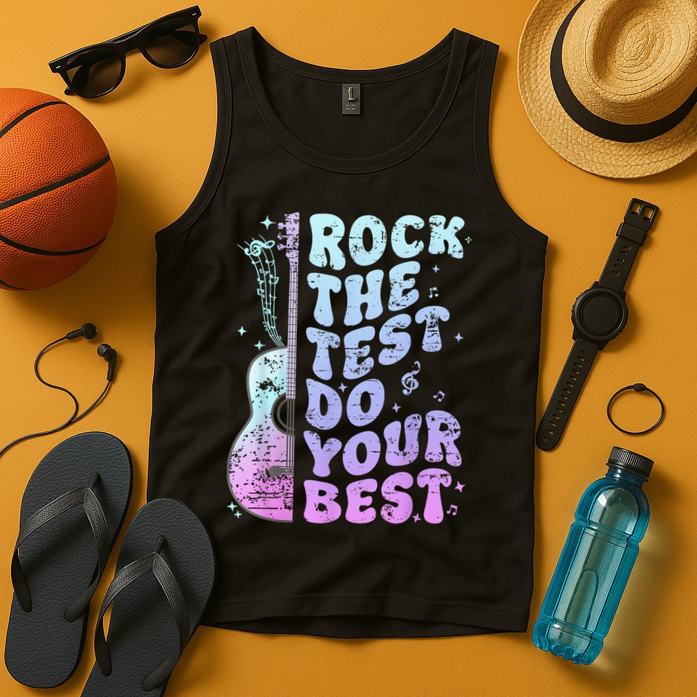 Teachers Students Rock The Test Do Your Best Tank Top