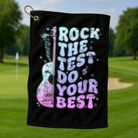 Teachers Students Rock The Test Do Your Best Golf Towel