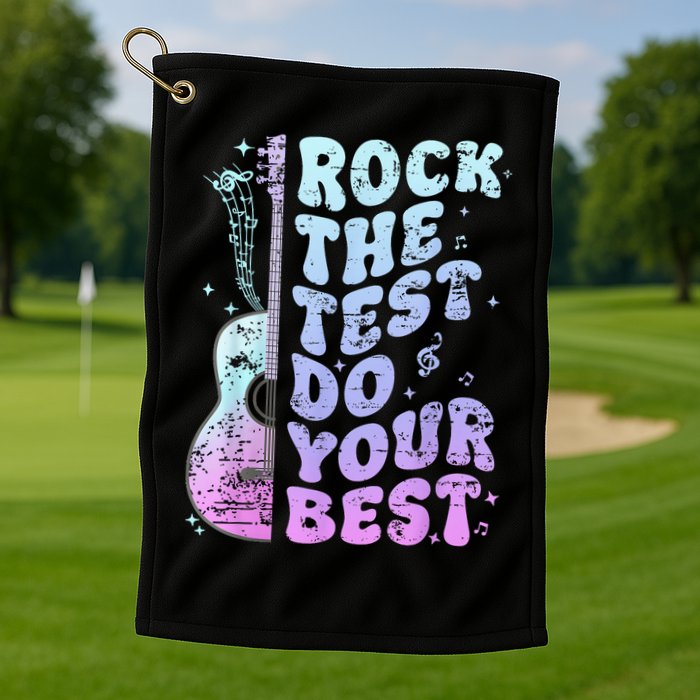Teachers Students Rock The Test Do Your Best Golf Towel