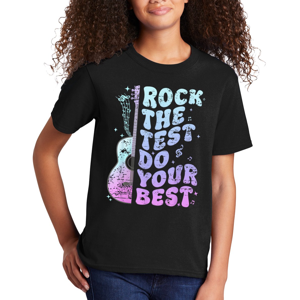 Teachers Students Rock The Test Do Your Best Kids T-Shirt