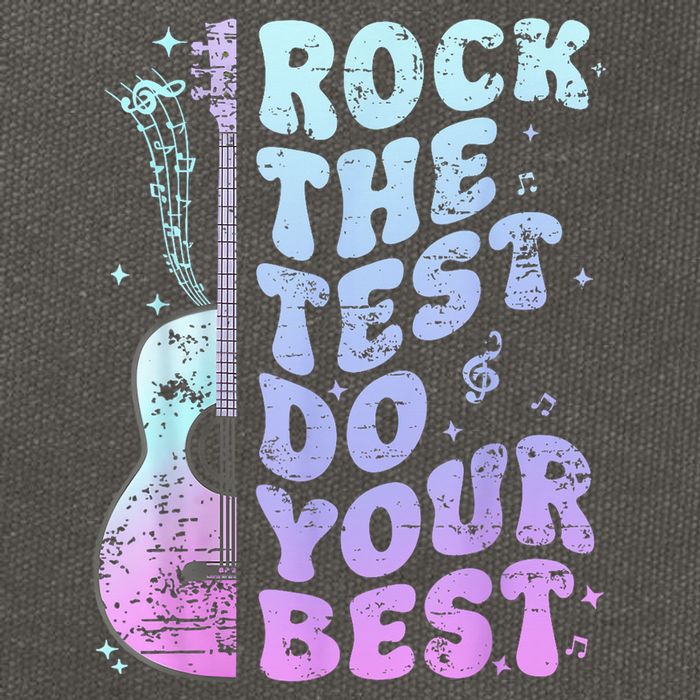 Teachers Students Rock The Test Do Your Best Cotton Canvas Backpack