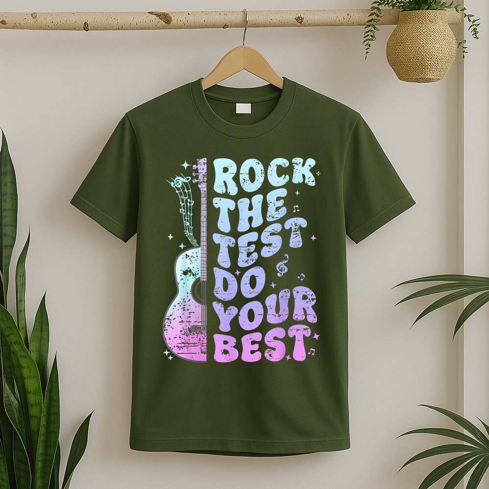 Teachers Students Rock The Test Do Your Best T-Shirt