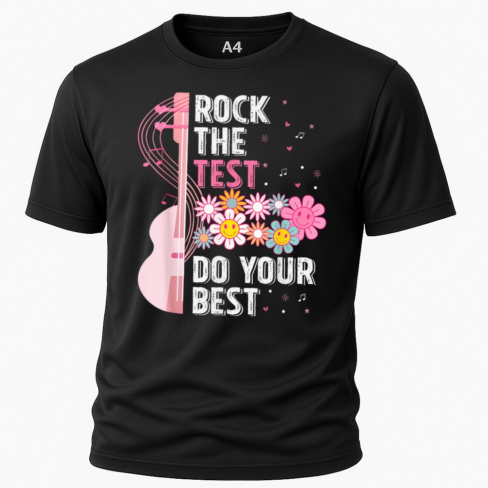 Teachers Students Rock The Test Do Your Best Cooling Performance Crew T-Shirt
