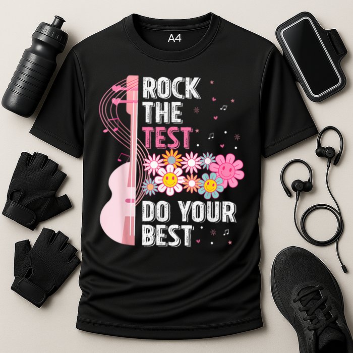 Teachers Students Rock The Test Do Your Best Cooling Performance Crew T-Shirt