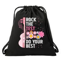 Teachers Students Rock The Test Do Your Best Drawstring Bag