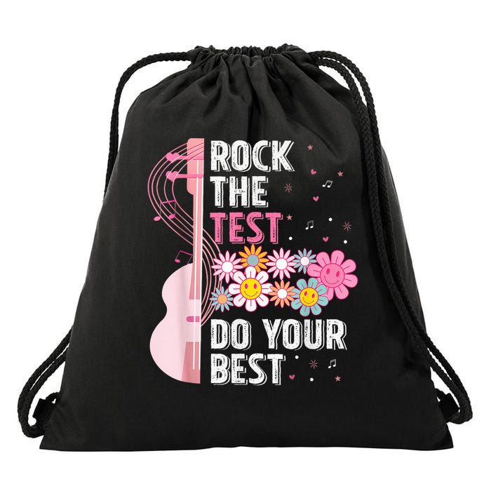 Teachers Students Rock The Test Do Your Best Drawstring Bag