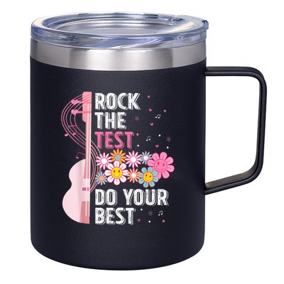 Teachers Students Rock The Test Do Your Best 12oz Stainless Steel Coffee Mug