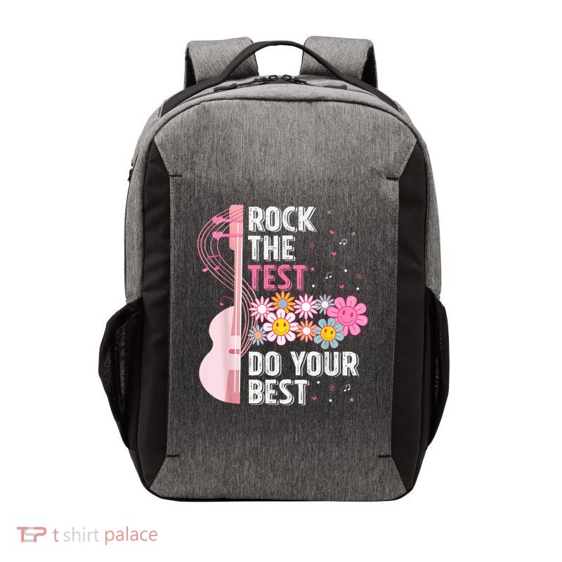 Teachers Students Rock The Test Do Your Best Vector Backpack
