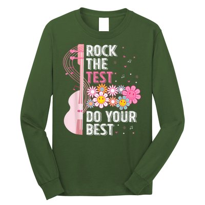 Teachers Students Rock The Test Do Your Best Long Sleeve Shirt