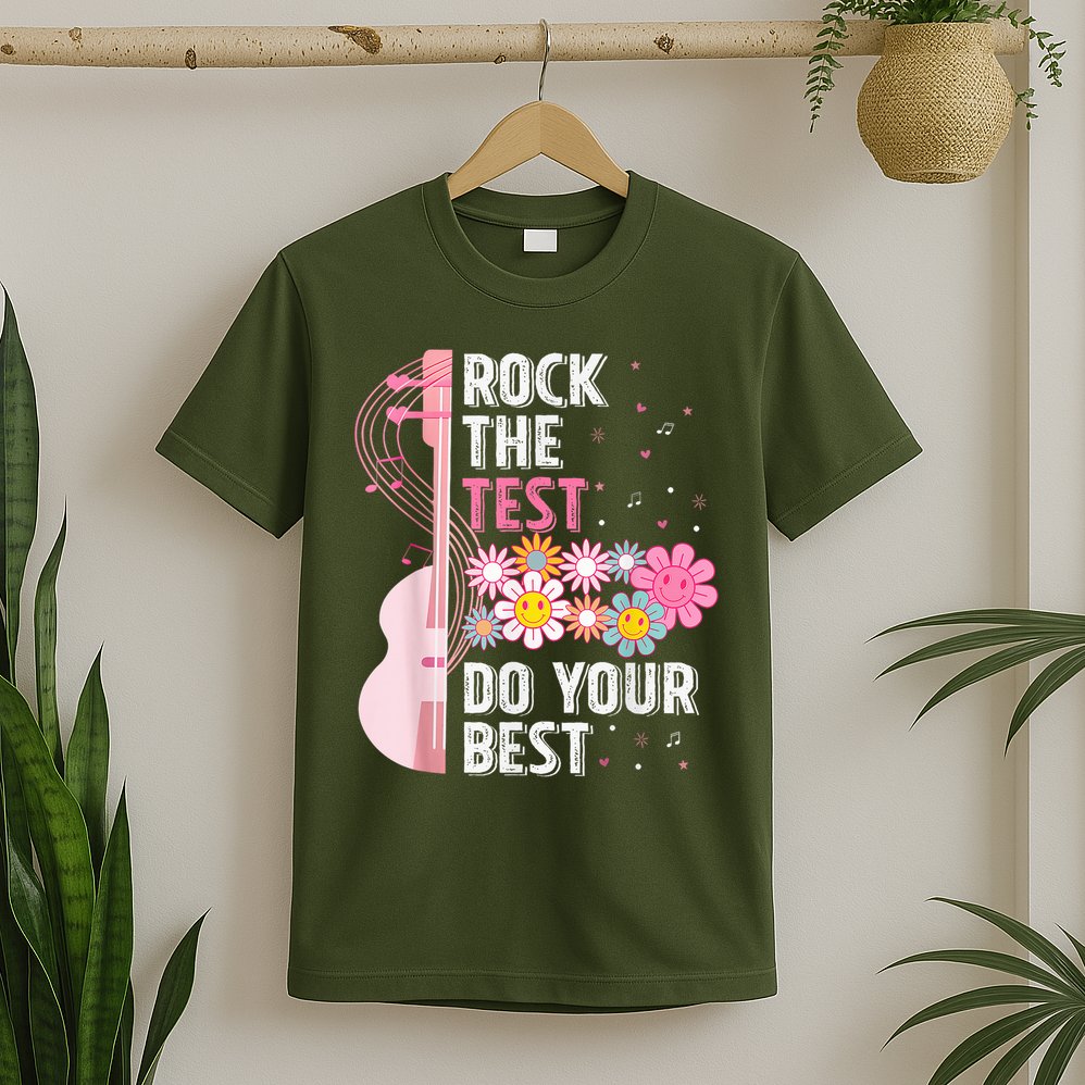 Teachers Students Rock The Test Do Your Best T-Shirt