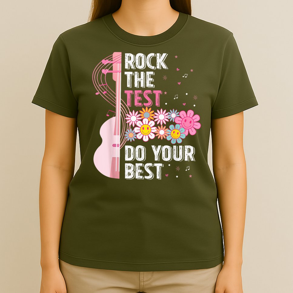 Teachers Students Rock The Test Do Your Best T-Shirt