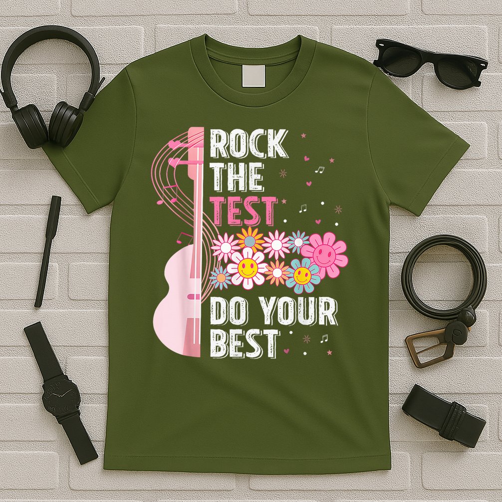 Teachers Students Rock The Test Do Your Best T-Shirt