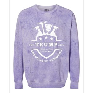 Trump Snowflake Removal Est 2016 Four Year Guaran Colorblast Crewneck Sweatshirt