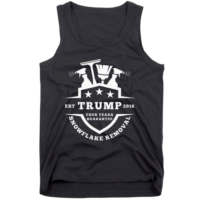 Trump Snowflake Removal Est 2016 Four Year Guaran Tank Top