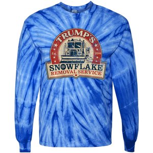 TrumpS Snowflake Removal Service Tie-Dye Long Sleeve Shirt