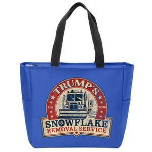 TrumpS Snowflake Removal Service Zip Tote Bag