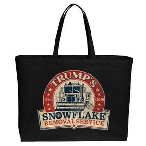 TrumpS Snowflake Removal Service Cotton Canvas Jumbo Tote