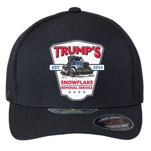 TrumpS Snowflake Removal Service Funny Trump 2024 Flexfit Unipanel Trucker Cap