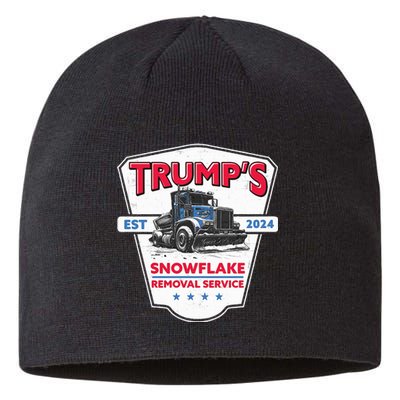 TrumpS Snowflake Removal Service Funny Trump 2024 Sustainable Beanie