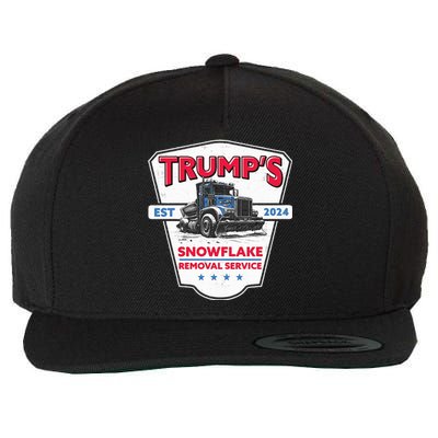 TrumpS Snowflake Removal Service Funny Trump 2024 Wool Snapback Cap