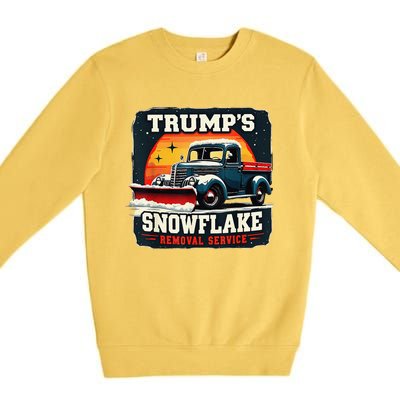 TrumpS Snowflake Removal Service Funny Trump 2024 Premium Crewneck Sweatshirt