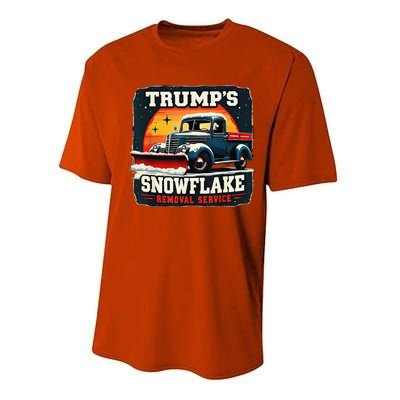 TrumpS Snowflake Removal Service Funny Trump 2024 Performance Sprint T-Shirt