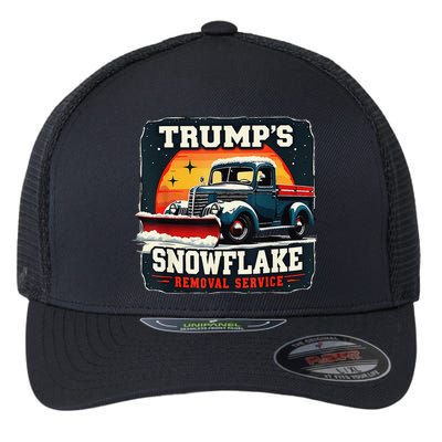 TrumpS Snowflake Removal Service Funny Trump 2024 Flexfit Unipanel Trucker Cap