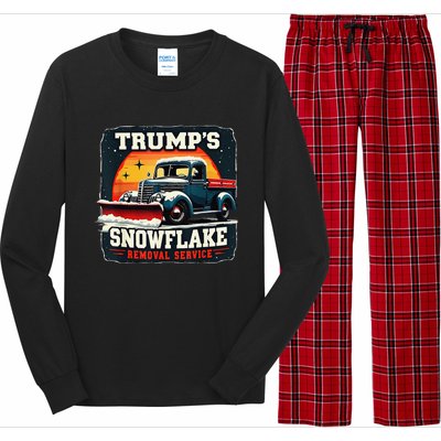 TrumpS Snowflake Removal Service Funny Trump 2024 Long Sleeve Pajama Set