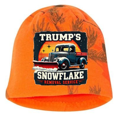 TrumpS Snowflake Removal Service Funny Trump 2024 Kati - Camo Knit Beanie