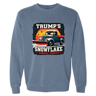 TrumpS Snowflake Removal Service Funny Trump 2024 Garment-Dyed Sweatshirt