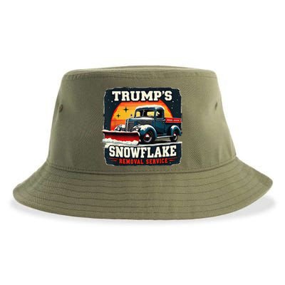 TrumpS Snowflake Removal Service Funny Trump 2024 Sustainable Bucket Hat