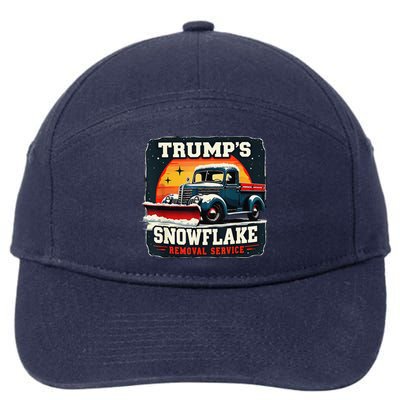 TrumpS Snowflake Removal Service Funny Trump 2024 7-Panel Snapback Hat