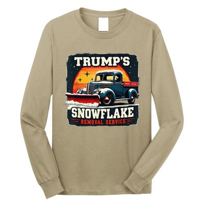 TrumpS Snowflake Removal Service Funny Trump 2024 Long Sleeve Shirt