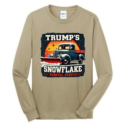 TrumpS Snowflake Removal Service Funny Trump 2024 Tall Long Sleeve T-Shirt